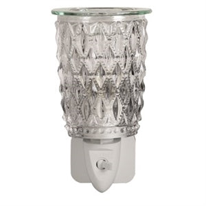 Plug-In Sand Wamer Clear Cut Glass Set