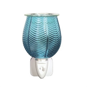 Plug-In Sand Warmer in Ribbed Aqua Lustre Set